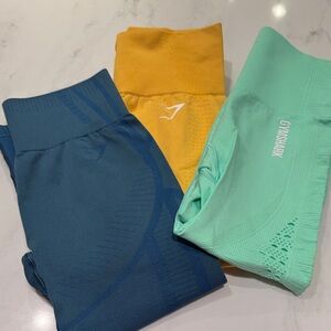 GYMSHARK 3PR LEGGINGS!